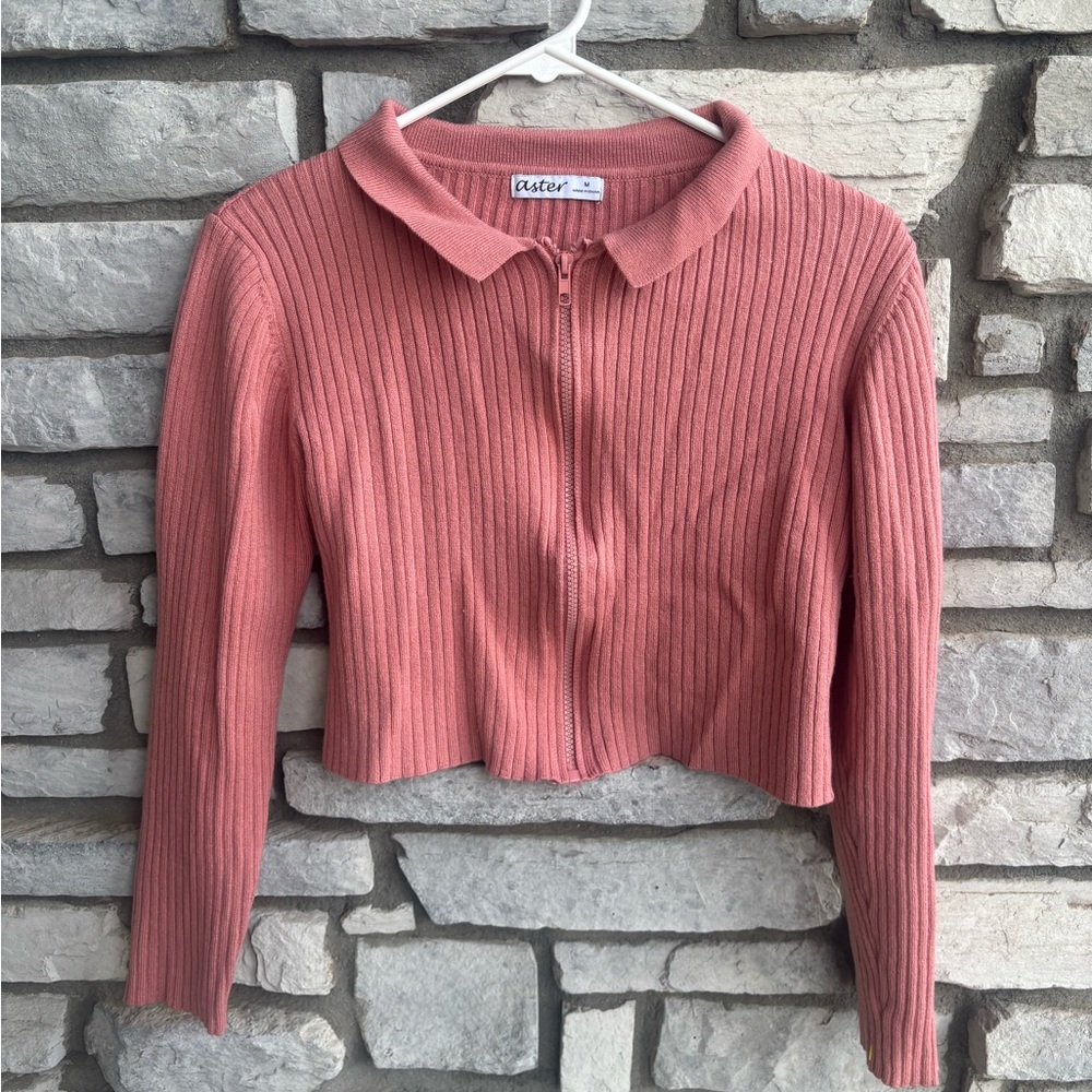 Velvet Heart Women's Ribbed Button Down Shirt - Pink